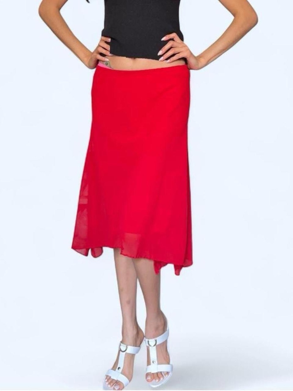❤️✨ Vintage Y2K red Midi Skirt ✨❤️